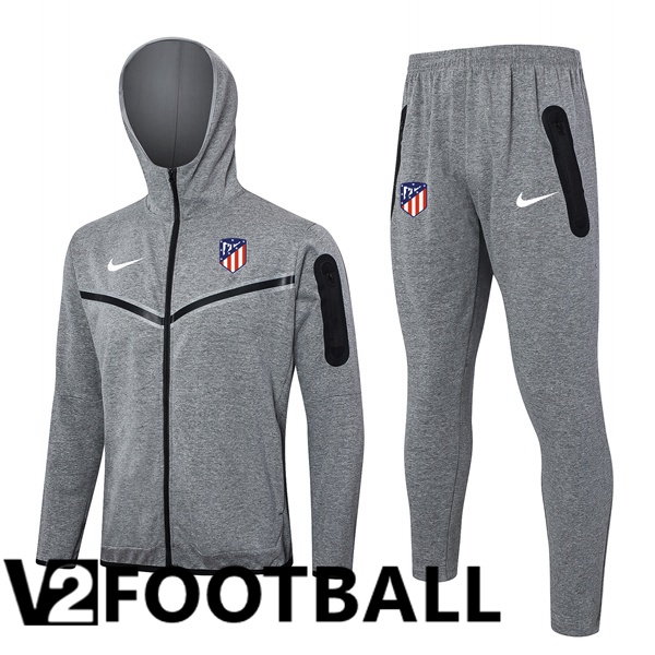 Atletico Madrid Training Sweatshirt Hoodie Grey 2024/2025