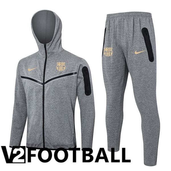 FC Barcelona Training Sweatshirt Hoodie Grey 2024/2025