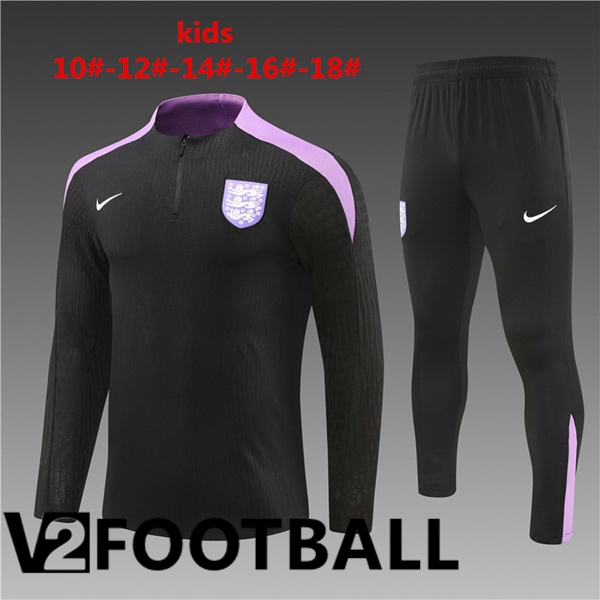 England Kids kit Training Tracksuit Black 2024/2025