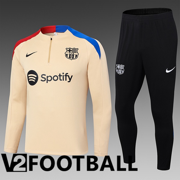 FC Barcelona Kids kit Training Tracksuit Yellow 2024/2025