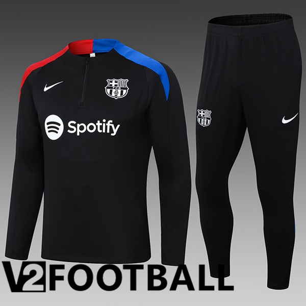 FC Barcelona Kids kit Training Tracksuit Black 2024/2025