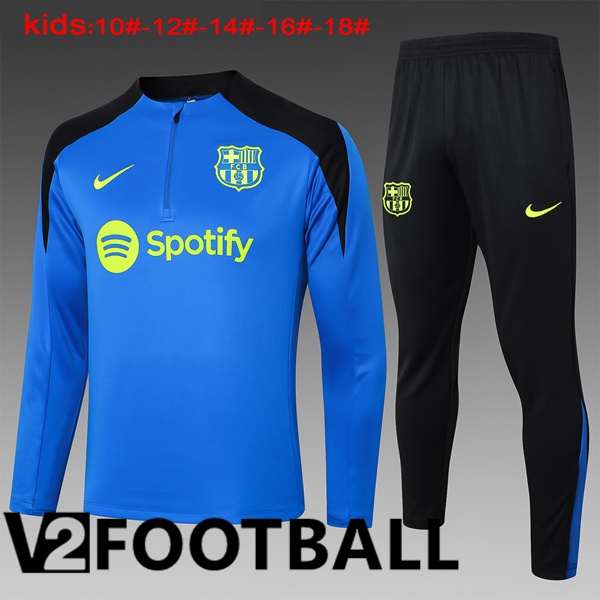 FC Barcelona Kids kit Training Tracksuit Blue 2024/2025