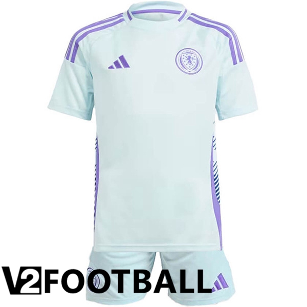 Scotland Kids Away Soccer Shirt UEFA Euro 2024