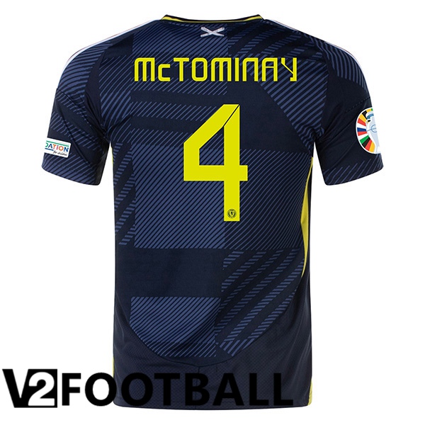 Scotland (Mctominay 4) Home Soccer Shirt UEFA Euro 2024