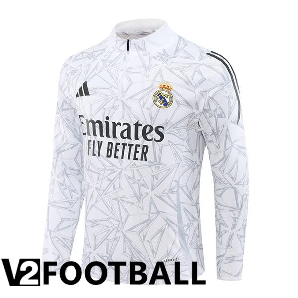 Real Madrid Training Sweatshirt White 2024/2025