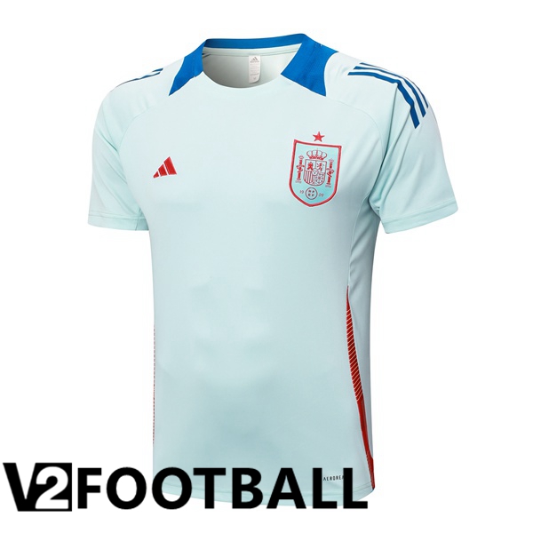 Spain Training T Shirt Blue 2024/2025