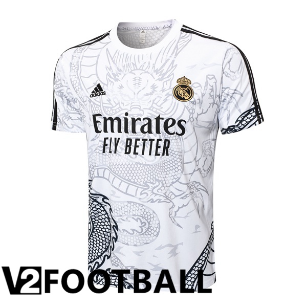 Real Madrid Training T Shirt White 2024/2025
