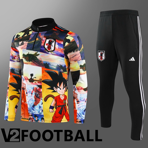 Japan Kids kit Training Tracksuit Yellow Black 2024/2025