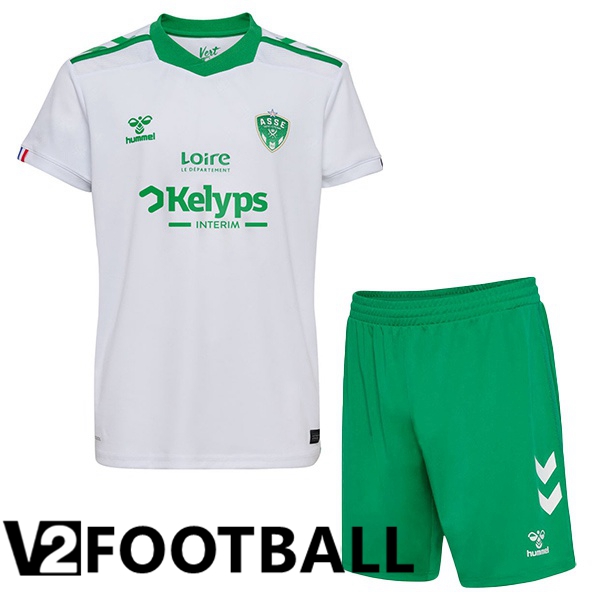 AS St Etienne Kids Away Soccer Shirt White 2024/2025