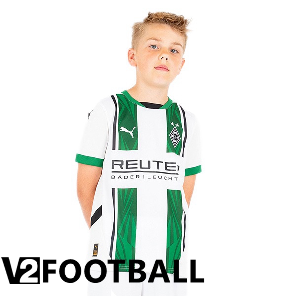 Monchengladbach Kids Home Soccer Shirt White 2024/2025