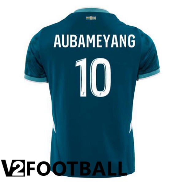 Marseille OM (AUBAMEYANG 10) Away Soccer Shirt Blue 2024/2025