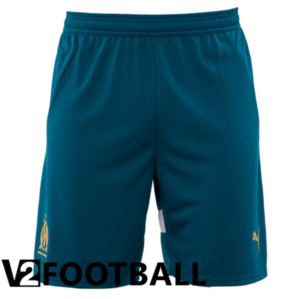 Marseille OM Away Soccer Shorts Blue 2024/2025