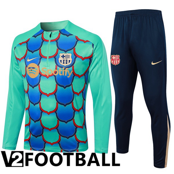 FC Barcelona kit Training Tracksuit Green 2024/2025