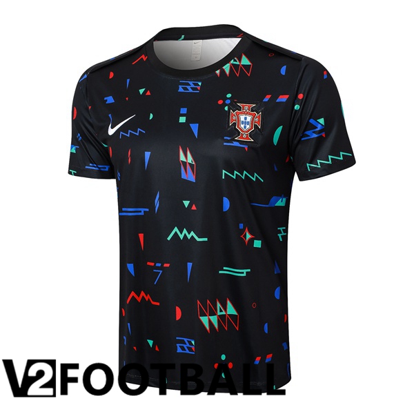 Portugal Training T Shirt Black 2024/2025