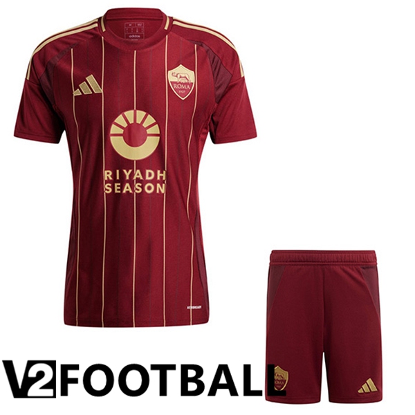 AS Rome Kids Home Soccer Shirt 2024/2025