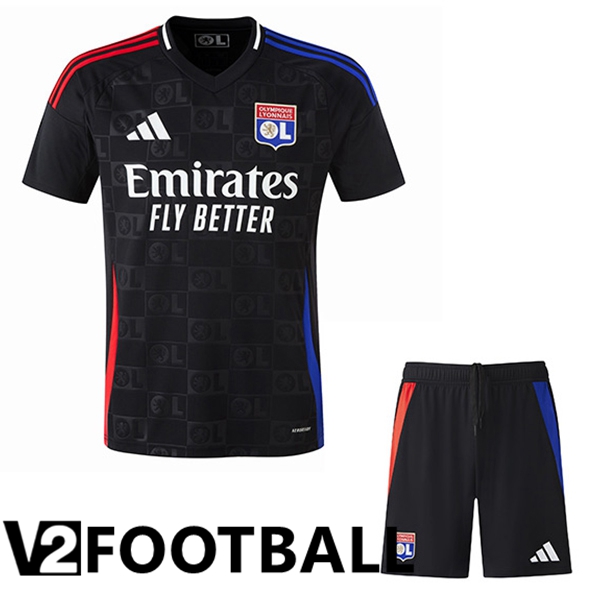 lyon Kids Away Soccer Shirt 2024/2025