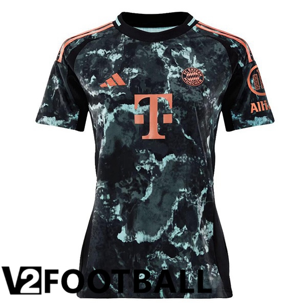 Bayern Munich Women Away Soccer Shirt Black 2024/2025