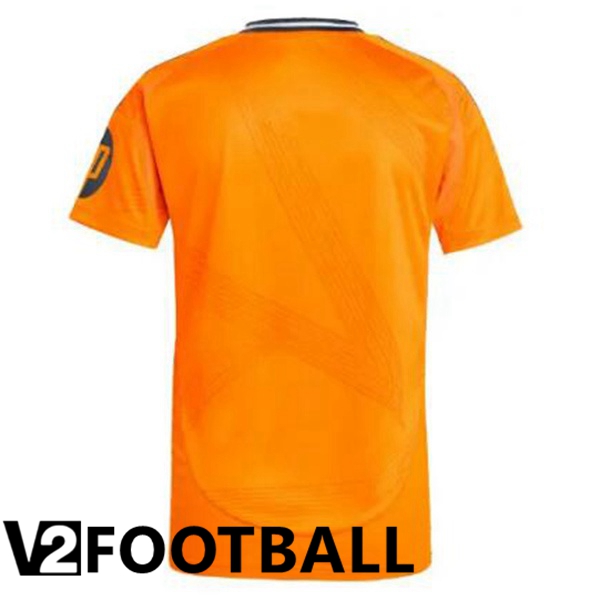 Real Madrid Away Soccer Shirt Orange 2024/2025