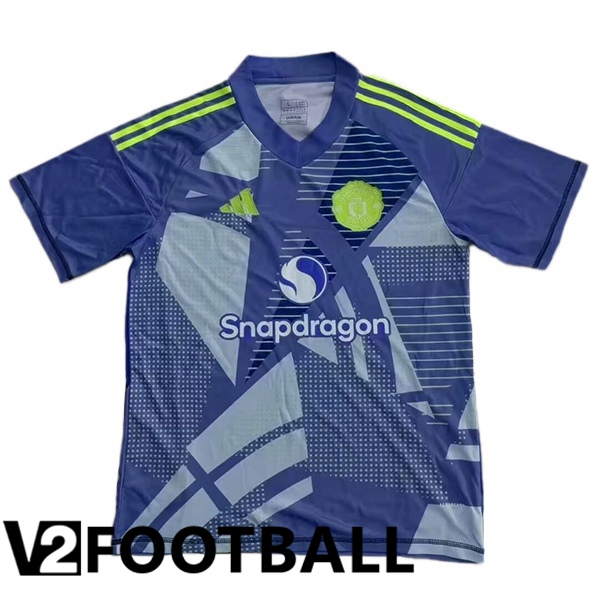 Manchester United Goalkeeper Soccer Shirt Blue 2024/2025