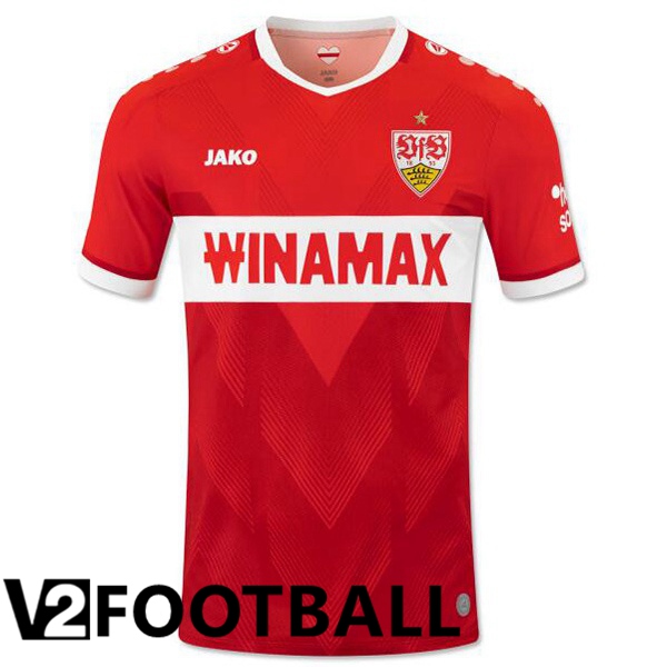VfB Stuttgart Away Soccer Shirt Red 2024/2025