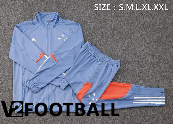 Cruzeiro EC kit Training Tracksuit - Jacket Grey 2024/2025
