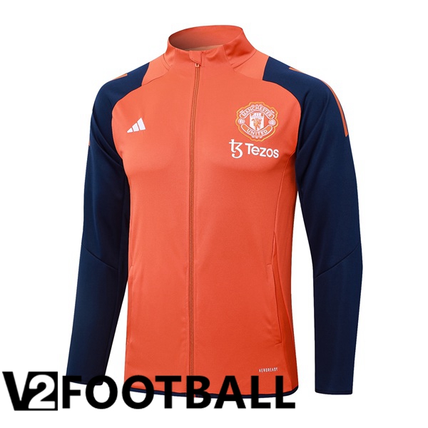 Manchester United Training Jacket Orange 2024/2025