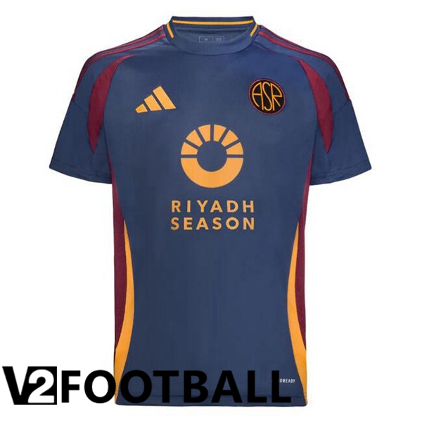 AS Rome Third Soccer Shirt Blue Royal 2024/2025