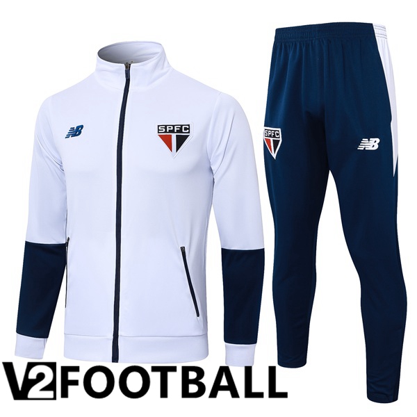 Sao Paulo FC kit Training Tracksuit - Jacket White 2024/2025