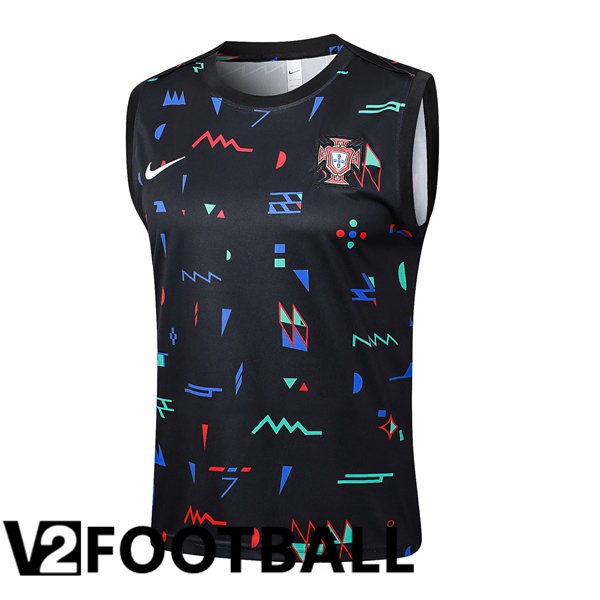Portugal Gilet Soccer Black 2024/2025