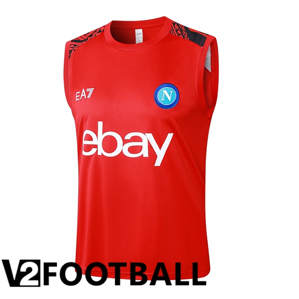 SSC Napoli Gilet Soccer Red 2024/2025