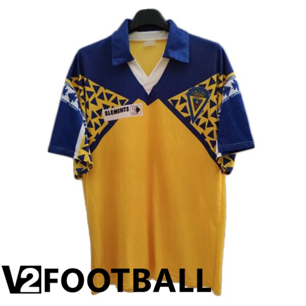 Cadiz CF Retro Away Soccer Shirt Yellow 1991-1992