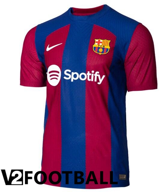 FC Barcelona Football Shirt Home Red Blue Leaked Version 2023/2024