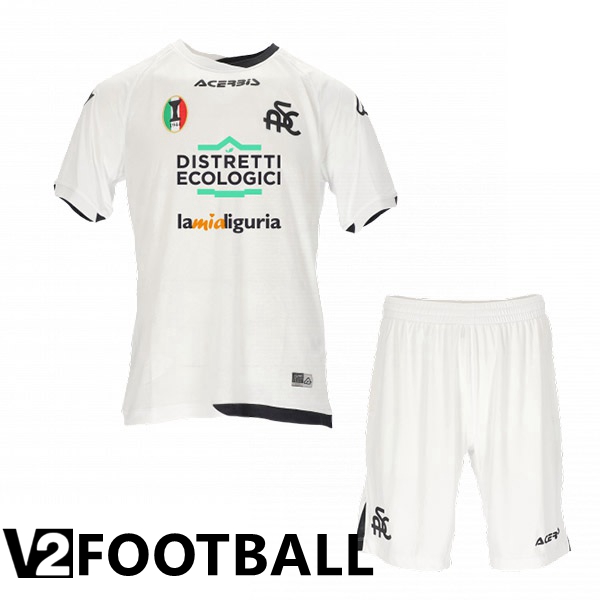 Spezia Calcio Kids Home Shirts White 2022/2023