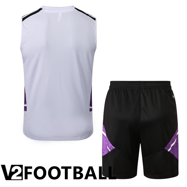 Real Madrid Football Vest + Shorts White 2022/2023