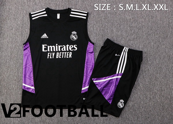 Real Madrid Football Vest + Shorts Black 2022/2023