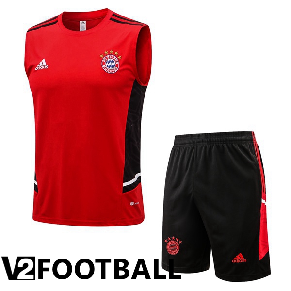 Bayern Munich Football Vest + Shorts Red 2022/2023