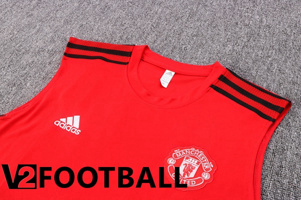 Manchester United Football Vest + Shorts Red 2022/2023