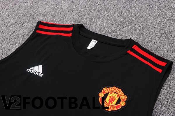 Manchester United Football Vest + Shorts Black 2022/2023