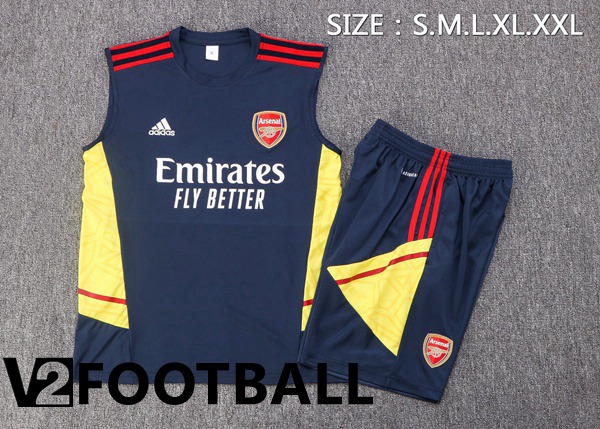 Arsenal Football Vest + Shorts Royal Blue 2022/2023