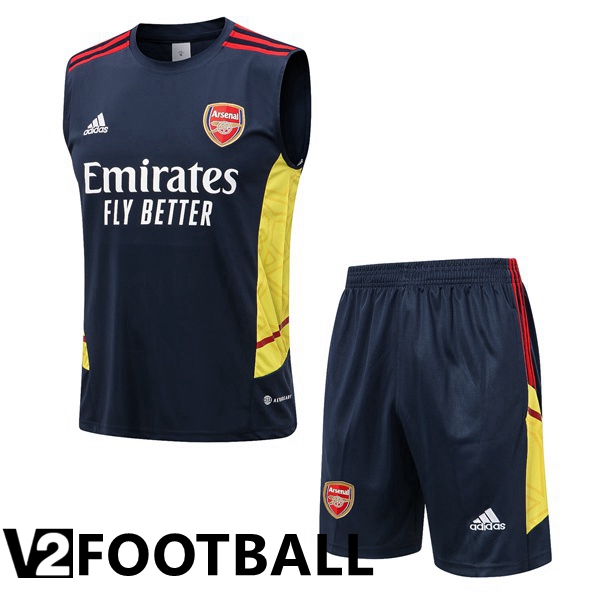 Arsenal Football Vest + Shorts Royal Blue 2022/2023