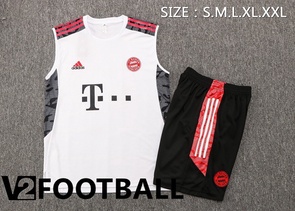 Bayern Munich Football Vest + Shorts White 2022/2023