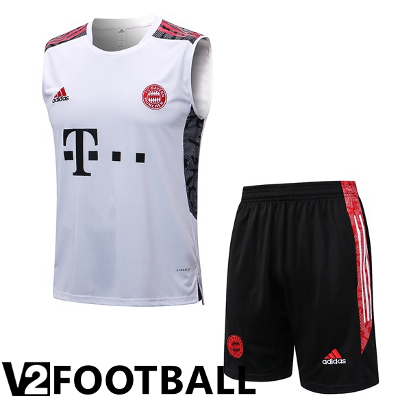 Bayern Munich Football Vest + Shorts White 2022/2023