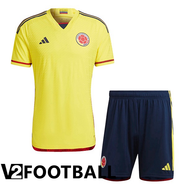 Colombia Kids Home Shirts Yellow 2023/2023