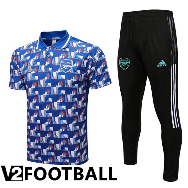 Arsenal Polo Shirts + Pants Blue 2022/2023