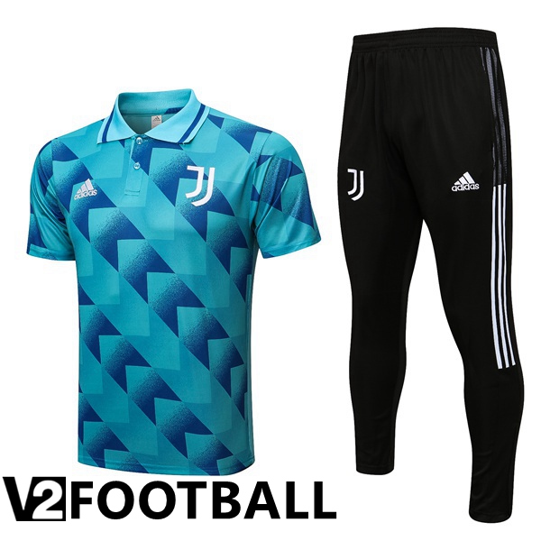 Juventus Polo Shirts + Pants Blue 2022/2023