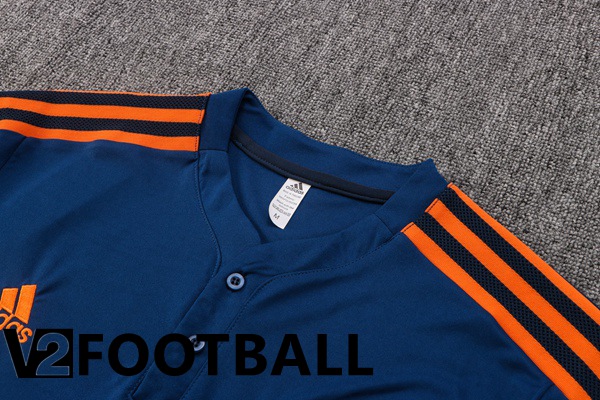 Manchester United Polo Shirts + Pants Royal Blue 2022/2023