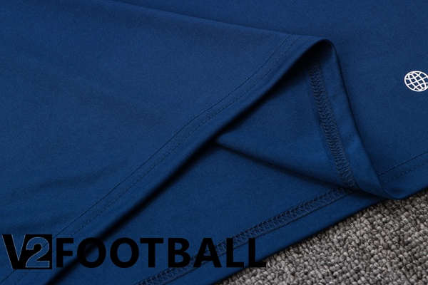 Manchester United Polo Shirts + Pants Royal Blue 2022/2023