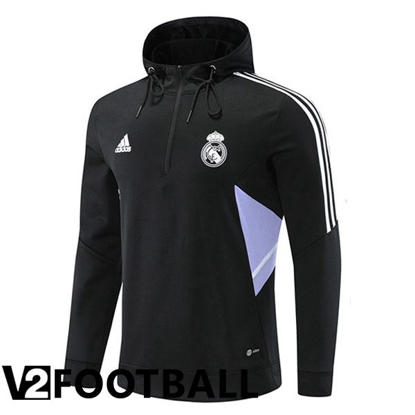 Real Madrid Training Sweatshirt Hoodie Black 2022/2023