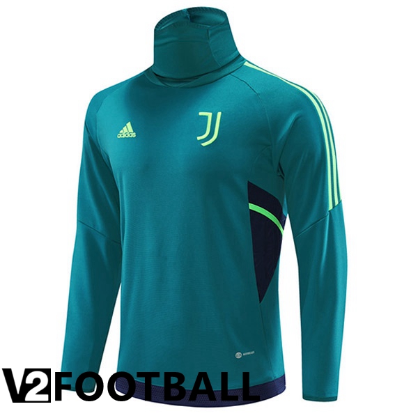 Juventus High collar Training Sweatshirt Green 2022/2023