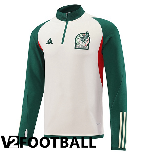 Mexico Training Sweatshirt White Green 2022/2023